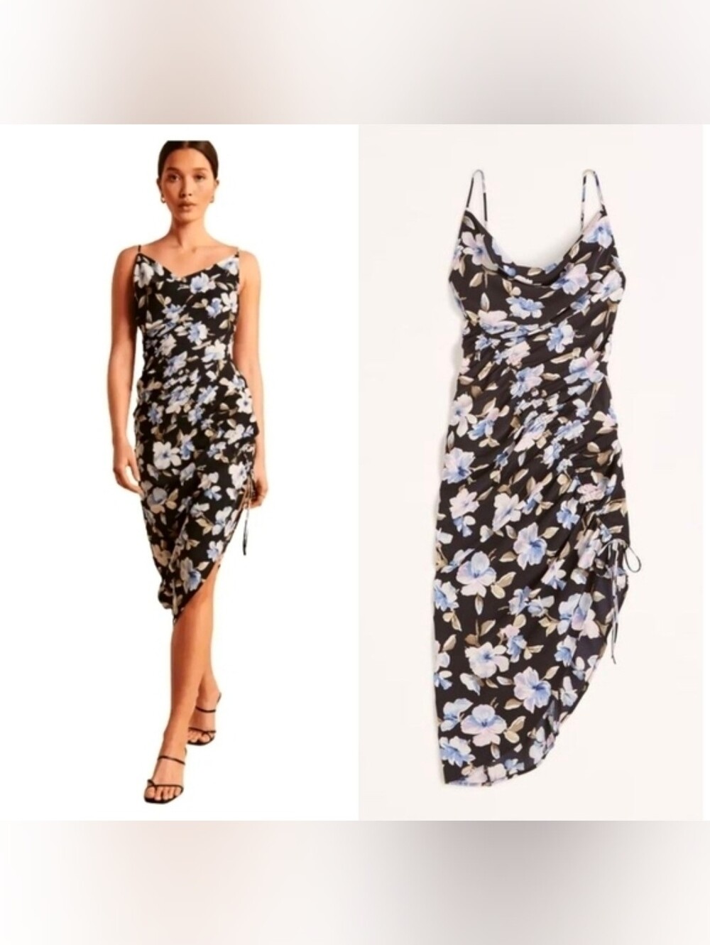 ABERCROMBIE & FITCH Asymmetrical Midi Dress